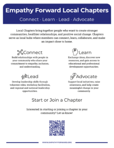 Empathy Forward - Local Chapters flier